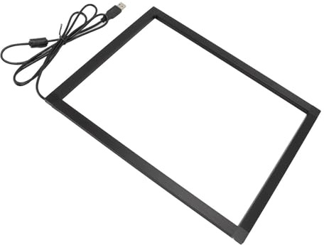 Focket Cadre Tactile Infrarouge, Panneau d'écran Tactile IR avec Interface USB pour Les Périphériques Interactifs Kiosques Moniteurs (15 Pouces)