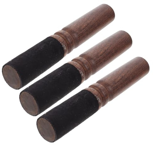 MUELODSIC Juego de 3 Mazos de Madera para Cuencos Baquetas de 13 Cm para Cuenco Sonoro Cantores Uso en Meditación y Yoga Budista