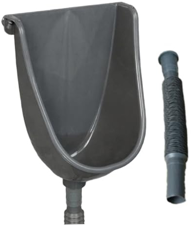 Urinoirs en plastique pour hommes, urinoir mural portable sans odeur et sans eau avec tuyau d'égout pour la maison, le dortoir, le jardin, le garage, le hangar ou l'arrière-cour, urine murale