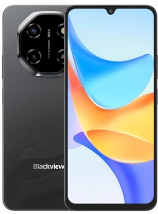 Blackview SHARK 6 5G | 6,88'' 120 Hz Display | Unisoc T8100 Octa-Core Handy | 12GB RAM + 128GB (erweiterbar auf 2 TB) | 16MP + 8MP | 5000 mAh | NFC | GPS | Dual SIM | 2 Jahre Garantie | Phantomschwarz