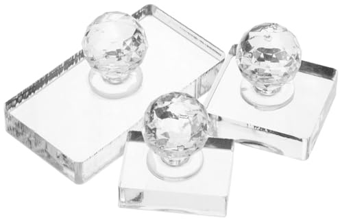 Hohopeti Set 3 Pezzi Strumenti per Pressare Ombretti in Plastica per Trucco Fai da Te, Effetto Pressatura Fine, Risparmio e Fatica, Accessorio per Blush e Evidenziatori