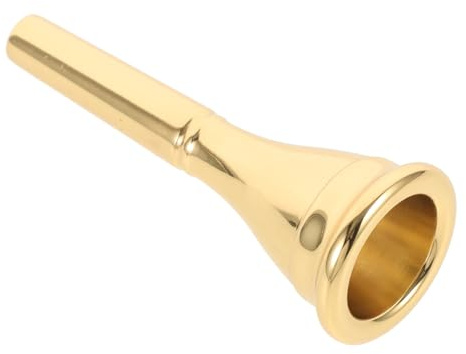 Mundstück für Horn aus Kupfer, Gelb, Ersatzteil für Waldhorn | Anfänger und Profis, Glänzende Optik, Präzise Kontrolle, Musikalische Leistung