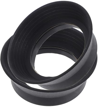 Kichvoe Cache-oculaires Lot de 2 et Réduisant la Fatigue Oculaire en Caoutchouc Noir Facile à Utiliser pour Microscope Stéréo pour Observations en Laboratoire et Extérieur