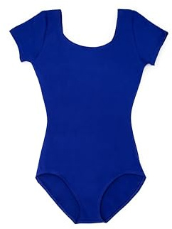 Capezio Trikå för kvinnor, dam, klassisk, kortärmad, Kunglig, S