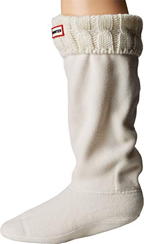 Hunter Stivali per Le Donne, Farbe Bianco, Marke, Modell Stivali per Le Donne Socks Cable 6 Stitch Bianco