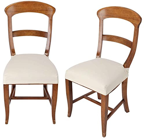 Casatessile Antimacchia: Conjunto de 2 Fundas de Asiento para Silla - Panna