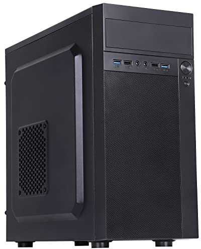 Boîtier Theon - Mini Tour, mATX, PSU 500W, 2xUSB3, Full Black