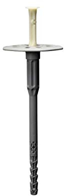 Fischer 546448 Tassello FIF-CN II 8/160 per Cappotti, Fissaggio a Percussione ad Alte Prestazioni per Sistemi Compositi di Isolamento Termico, 100 Pezzi, Lunghezza Fissaggio 208