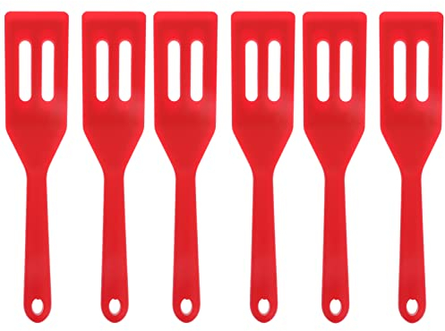 SOLUSTRE 6stücke Silikon Kochschaufel Klein Antihaft Backutensil Für Steaks Pizza Teppanyaki Plätzchen Küche Werkzeug Leichte Reinigung Hohe Temperaturbeständigkeit