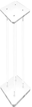 12 X 12 X 30 1 Rods Clear Riser Acrylic Transparent Plexiglass Pedestal Table Display Podium Glorifier Riser Stand Centerpiece Flower Sculputure Merchandise Lamp Book 2X10136-12X12+4X10135-30-NPF