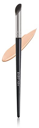 ENZO KEN Mini Concealer Make-up Pinsel, Kleiner Nasen Kontur Pinsel, Abgewinkelt Lidschatten Pinsel für Unter den Augen, Dunkle Kreise, Geschwollene Augen, Reife Haut, Flüssige Foundation Creme.8S