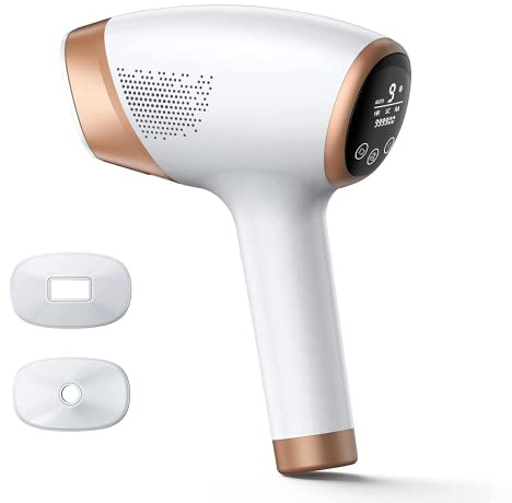 Sapphire IPL-enhets-hårborttagning med 999,900 ljuspulser och frysande punktteknik och 9 energinivåer och 3 avancerade funktioner – HR/SC/RA perfekt för kropp/armhåla/ansikte/bikinizon