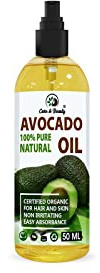 AFRO Avocado Oil - Pure Cold Pressed Best Natural Moisturizer for Skin Hair Face Body Scalp Nails Lips uses as Agent Great Spa Aromatherapy Bath Massage(PUMP), 50 ml