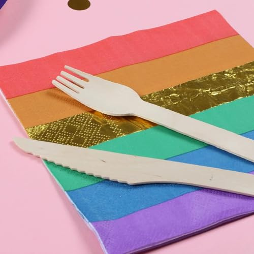 Regenbogen-Servietten – Packung mit 20 Einweg-Servietten – Pride Month Pride Party Geschirr Zubehör