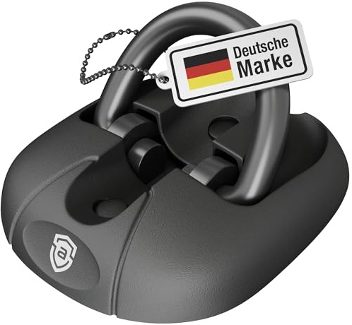 advanSecure Wandanker Bodenanker | für E-Bike, Motorrad und teure Fahrräder | für sicheres Anschließen zuhause | mit Abschraub-Sicherung | aus massivem Spezialstahl | komplettes Zubehör