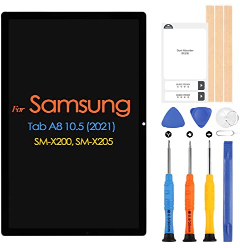 ARSSLY LCD Schermo per Samsung Galaxy Tab A8 2021 SM-X200 SM-X205 10,5 Pollici Display, Sostituzione Schermo Touchscreen Digitazer Assembly con Riparazione Kit
