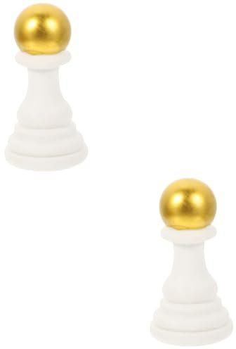 Garneck 2St Simuliertes Schach schachcomputer Chess Büroschach kreative Schachskulptur bücherregal Bürodekoration büro Schach Einweihungsschachdekor Haushalt