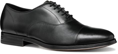 Geox U REZZONICO B, Oxford Uomo, Black, 42 EU