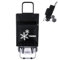 Carro de la Compra Plegable con Bolsa Térmica 4 Ruedas para Subir Escaleras, Carrito del Mercado, Bolsa Impermeable isotérmica de 44L litros. (Negro)