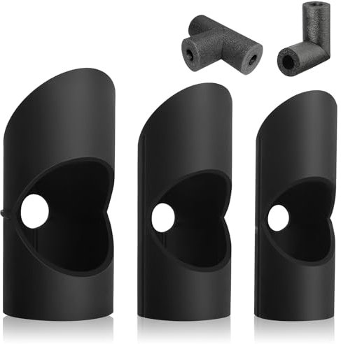 prota Outils de Coupe de Tuyaux en Mousse, Outil de Coupe d'Isolation Tube, 3.8/4.5/5.3 cm, Noir