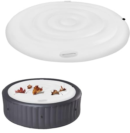 Copertura gonfiabile per vasca idromassaggio a risparmio energetico con maniglia,Antipolvere e impermeabile,coperchio gonfiabile Lazy Spa(Color:Circle 160cm)