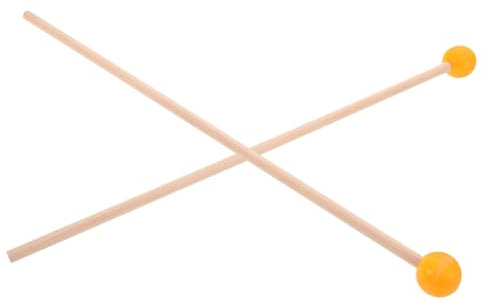 CLISPEED Schlagzeugstöcke aus Holz und Gummi Xylophon-schlägel und Marimba-schlägel Ersatz-schlägel für Tasteninstrumente Präzise Klangwiedergabe für Musikunterricht und Live-auftritte
