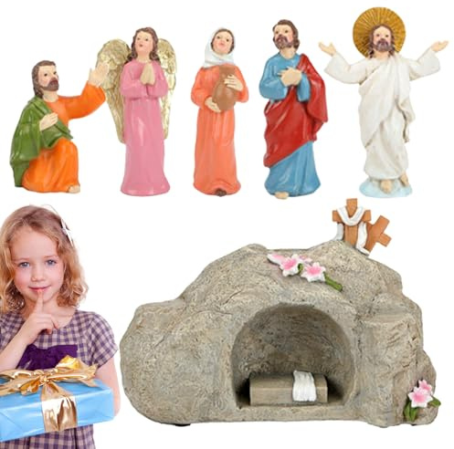 Generisk Jesus heliga figur | Jesus staty handmålad | Helig figur, religiös | Kristus himmelstatyer | Kristus statyer himmelsfärd religiösa statyer | religiösa dekorationer