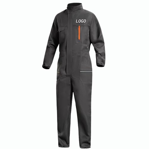 KZHPLXQ Divise da Lavoro Personalizzate da Uomo Logo Personalizzato Tute da Lavoro Officine Meccaniche Tuta Addensata Riparazione di Costruzioni Pesanti Tasca Color3,S