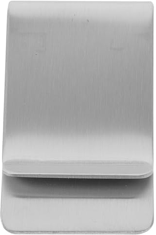 JEWEDECO Pinza para Billetes de Acero Inoxidable Doble Cara Diseño Elegante, Clip Minimalista para Tarjetas y Dinero, Adecuado para Uso Diario en Bolsillo Delantero