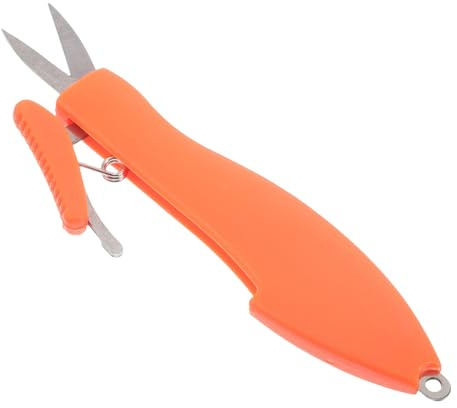 ASAKKURA Ciseaux De Pêche en Acier Inoxydable avec Mécanisme Pliant pour Découpe De Lignes Tressées Destinés Aux Sorties De Pêche en Mer