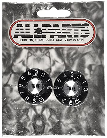 Allparts Witchhat Poti-knoppar, ton (2 delar), svart, PK-3242-023