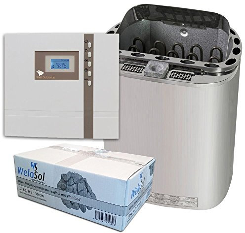 Well Solutions Saunaofen Scandia Combi 9 kW und Sauna Steuerung H1