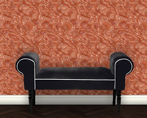 Moderne GMM Foto Tapete Designer Marmor - orange - Höhe 2,6m Breite 46,5cm