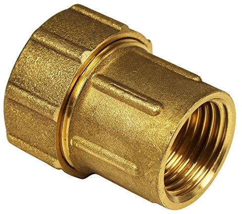 Messing Schraubfitting für PE-Rohr Anschluss Übergang 1''IG x 32mm, schwere Ausführung mit DVGW Prüfzeichen