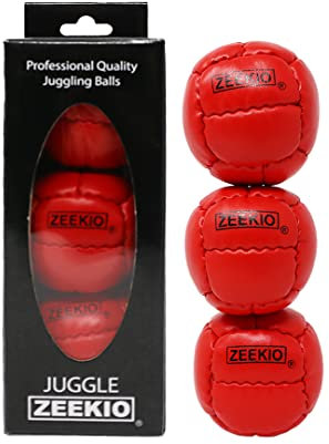 Zeekio Galaxy jongleringsboll presentset – 3 galax jongleringsbollar – röd