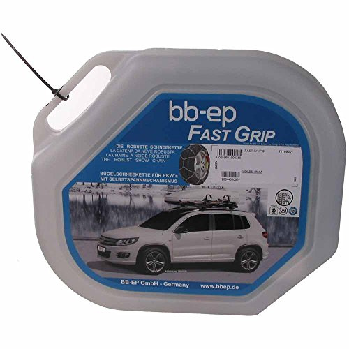 BB-EP Schneekette für Dacia Duster (2014) mit der Reifengröße 215/65 R16 - MIT SELBSTSPANNMECHANISMUS - mit Ö-Norm, Uni und TÜV