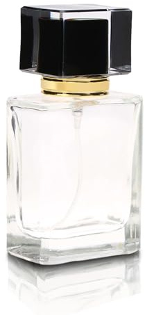 Leere Parfümflasche, Nachfüllbare Parfümzerstäuber 50ml Metall Sprayer Pump Flasche Reise Tragbare Parfümzerstäuber(Schwarz)
