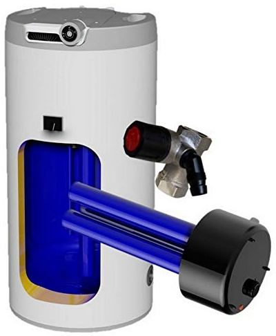 Elektrospeicher Standspeicher Warmwasserspeicher - mit integrierter verschleißfreier Keramikheizpatrone mit Zirkulationsanschluß in der Größe 125 Liter