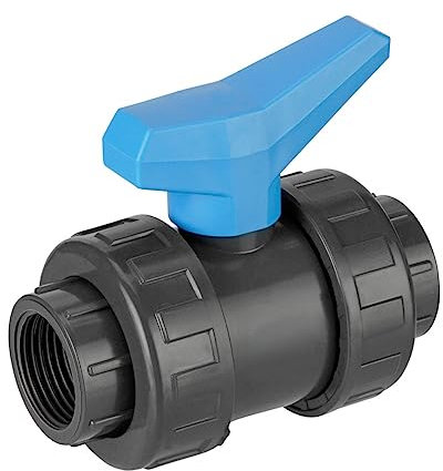 REKUBIK PVC-U Kugelhahn HDPE 2X Innengewinde Größe 4 IG x 4 IG