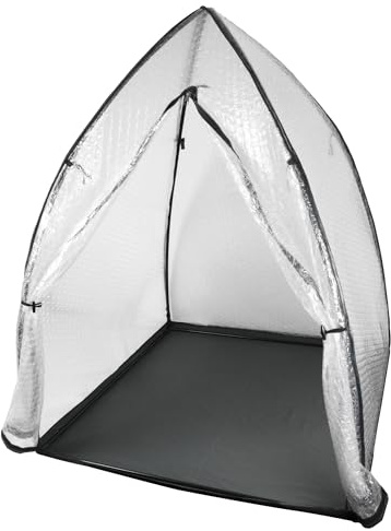 Windhager Winterschutzzelt Yukon, Winterschutz für Pflanzen, Winterquartier, Gewächshaus, 1,2 x 1,2 x 1,8 m
