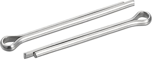 sourcing map 2 Stück Splintstift Geteilter Splint Befestigung Edelstahl Clip Zubehör Sicherungssplinte für Automobil Mechanik 6mm x 80mm