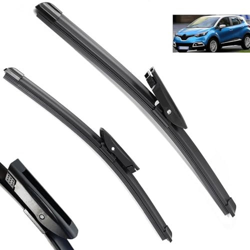 Qualità OEM Spazzola tergicristallo for auto compatibile con Renault Captur 26+14 2013-2015 Tergicristallo automatico for tergicristallo Lame for lavavetri Adatto for bracci a gancio Vestibilità per