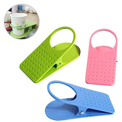 Cabilock Clip para Portavasos De 3 Uds Abrazadera para Soporte De Agua Abrazadera para Soporte De Taza Clip Grande Coreano Soporte para Vaso De Oficina Clip para Mesa Clip Lateral