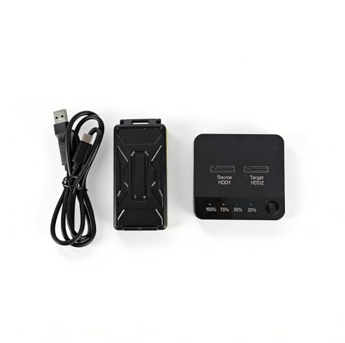 M.2 SSD Duplikator & Dockingstation, Dual-Bay Offline Kloniergerät mit 1Gbps, für 2230/2242/2260/2280/22110 (ohne Festplatte)