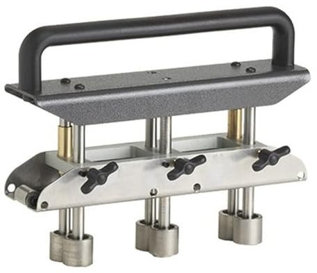 Rouleau de Bord à Trois Stations, Cintreuse de Tôle de Toiture à Angle de 0 à 90, Outil de Pliage du Métal pour Plier de 0,01 à 0,04 Pouce (0,3 à 1,0 mm) et Hauteur de