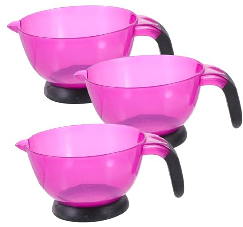 DOITOOL 3piezas Herramienta Para Teñir Cabello Cuenco De Silicona Resistente Peluquería Salón De Morados