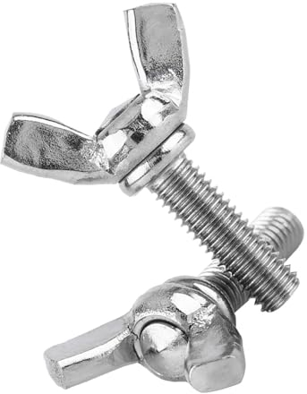 Langlebige M5 304 Edelstahl-Flügel-Schmetterlingsschrauben für die Schiffsmontage, 5 Stück/Beutel (M5*16mm)