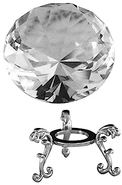 Milisten 1satz Wasserkrystal Diamant Dekoration Mit Stand Tischdeko Für Hochzeiten Geburtstage Und Bürogestaltung Schöner Briefbeschwerer Für Stilvolle Inneneinrichtung