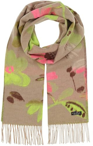 FRAAS Cashmink Schal 35 x 200 cm - Weicher als Kaschmir - Made in Germany - Schal mit Blumen-Muster für Damen - Perfekt für Herbst und Winter