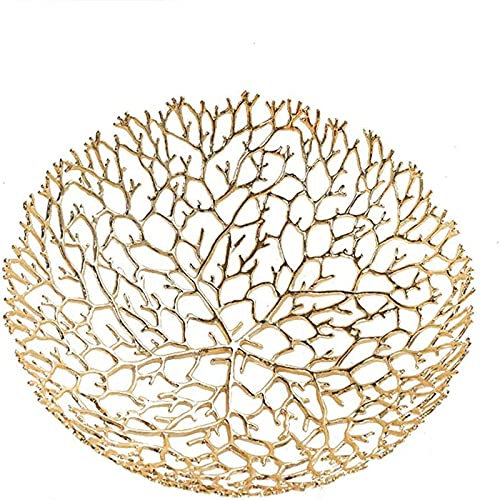 OQHAIR Bols à Fruits Assiette à Fruits Creuse en métal Salon Moderne Maison Assiette à Fruits Multi-Taille Table Basse de Mode Bol à Fruits décoration de Table Bol à Fruits Plat à Fruits(